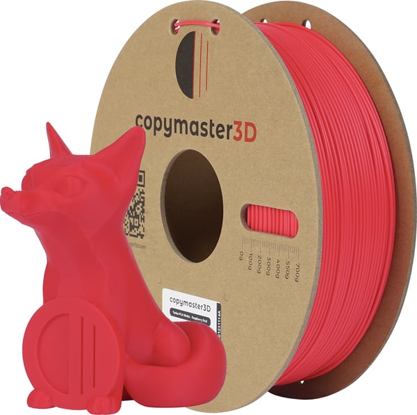 Copymaster3D Turbo PLA Mat -filament til 3D-printere, 1.75 mm, mat rød Copymaster3D Turbo PLA Mat -filament til 3D-printere, 1.75 mm, mat rød