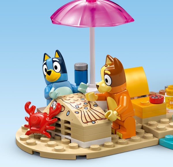 LEGO Bluey 11202 Blueys familjs bilutflykt till stranden