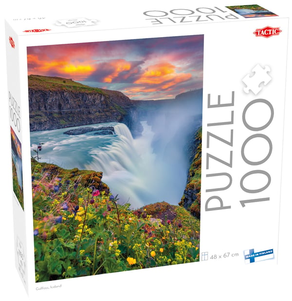 Tactic Gullfoss Island, pussel med 1000 bitar