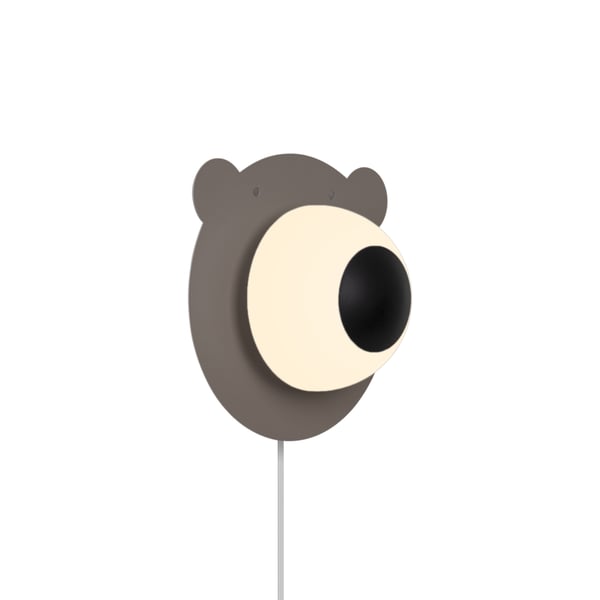 Nordlux Bruna Bear vägglampa, brun