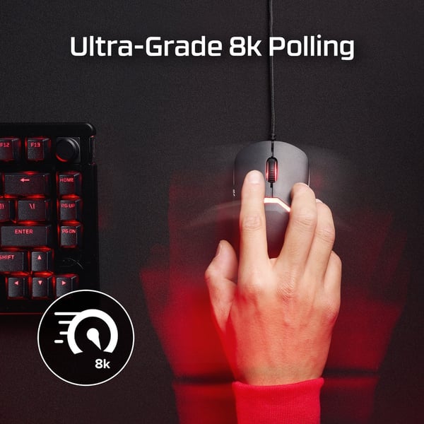 HyperX Pulsefire Saga trådad spelmus, svart