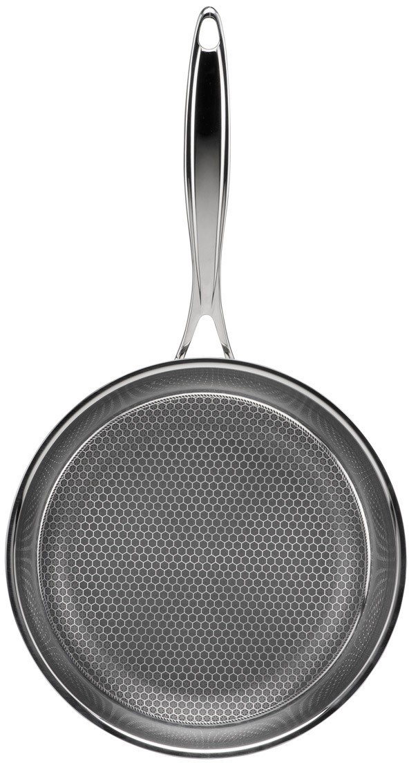 Heirol Pro Steelsafe -stegepande, rustfrit stål + non-stick belægning, 24 cm