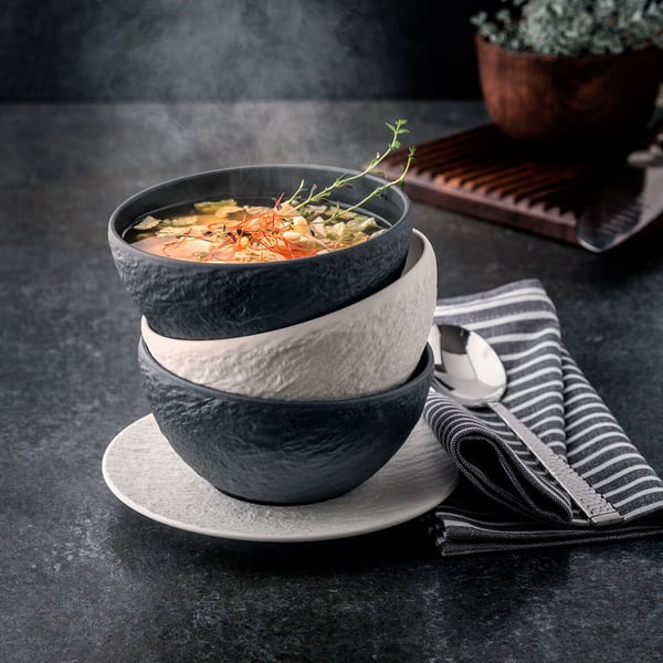 Villeroy & Boch Manufacture Rock -servis, 6 delar, svart