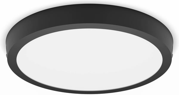 Philips Magneos DL252 -takplafond, rund, svart, 1900 lm, 2700K
