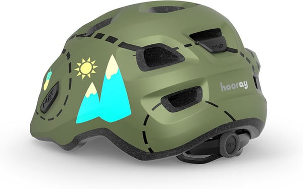 MET Hooray -cykelhjälm, 52-55 cm, grön