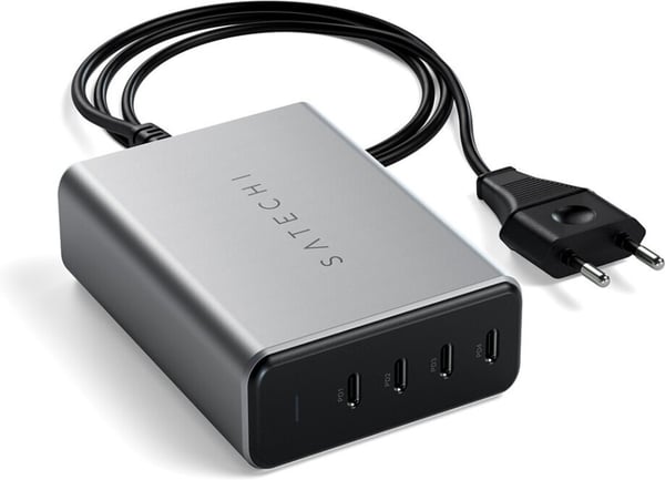 Satechi 165W GaN PD oplader 4-port USB-C strømforsyning