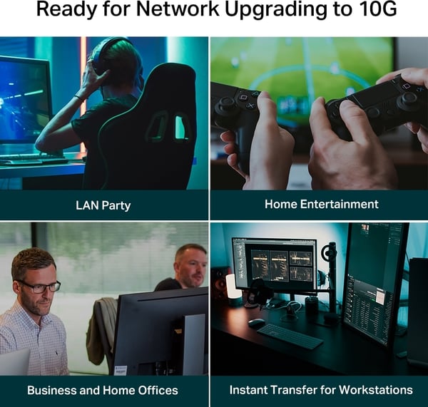 TP-LINK TL-SX105 - 5-portars Multi-Gigabit-switch