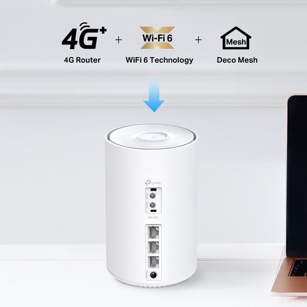 TP-LINK Deco X10-4G Dual Band LTE-modem och WiFi6-basstation