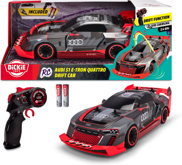 Dickie Toys Audi S1 E-Tron Quattro Drifting - fjernstyret bil, RTR