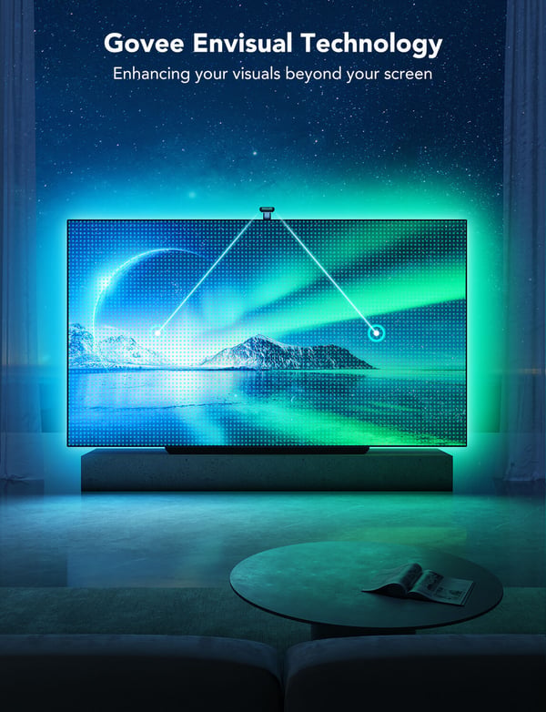 Govee Envisual TV Baggrundslys T2 med Dual Kameraer, 75~85" fjernsyn