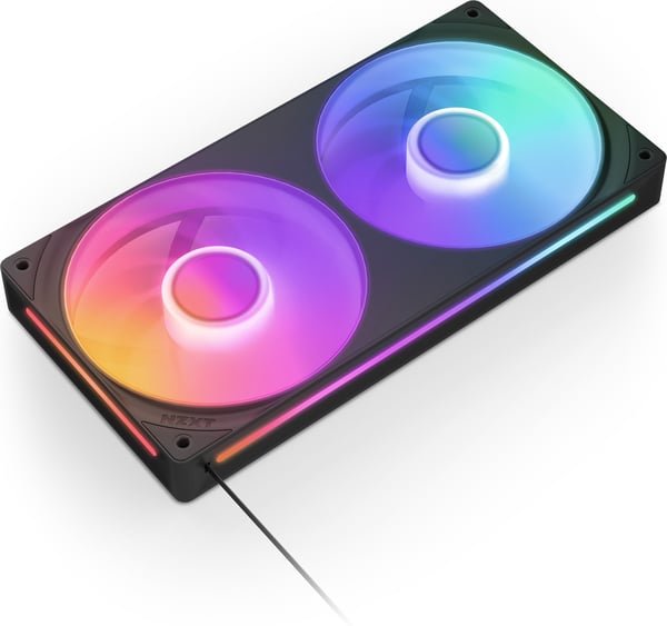 NZXT F240 RGB CORE-fläkt, 2 * 120 mm, svart