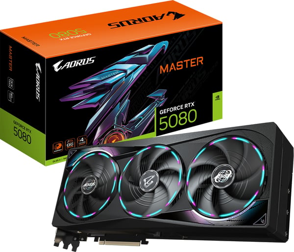 Gigabyte AORUS GeForce RTX 5080 MASTER 16 G grafikkort
