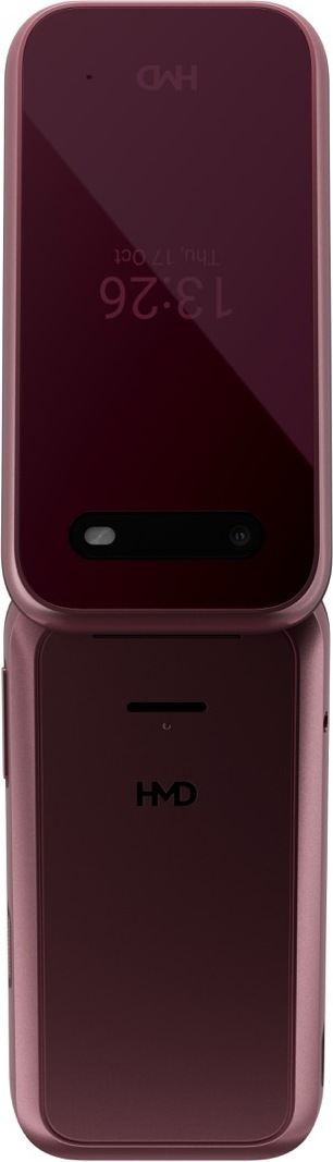 HMD 2660 Flip bastelefon, röd