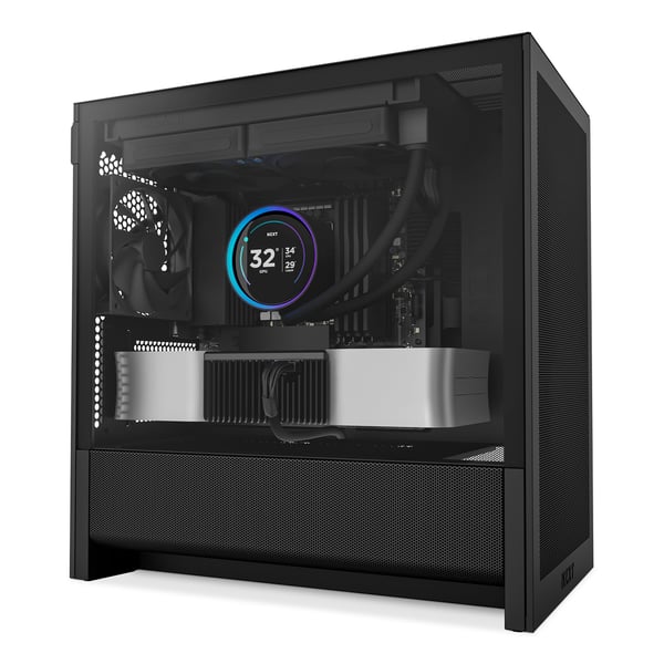 NZXT H3 Flow (2025) Micro-ATX-chassi, svart