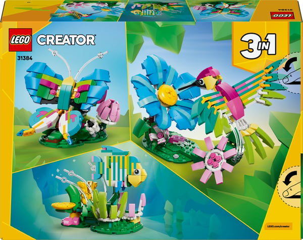 LEGO Creator 31384 Vilda djur: Färgglad kolibri 3-i-1