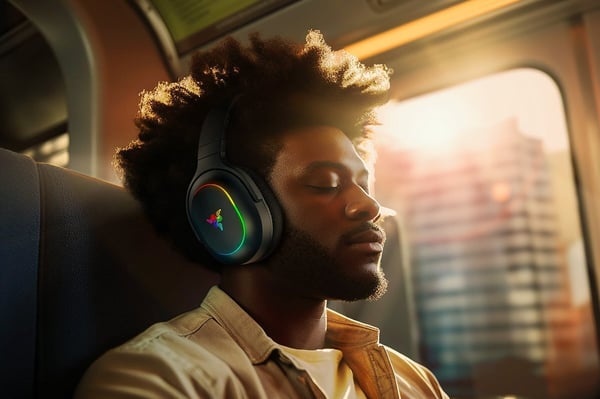 Razer Barracuda X Chroma trådlösa spelhörlurar, svart