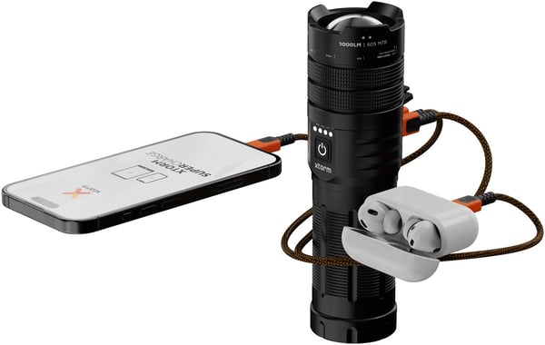 Xtorm Flashlight Power Bank 20 W ficklampa / powerbank, 10500 mAh