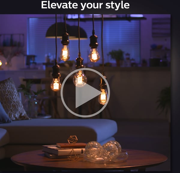 Philips Hue -filamentintelligenta lampa, White ambiance, Filament Globe, E27, 9,5 cm