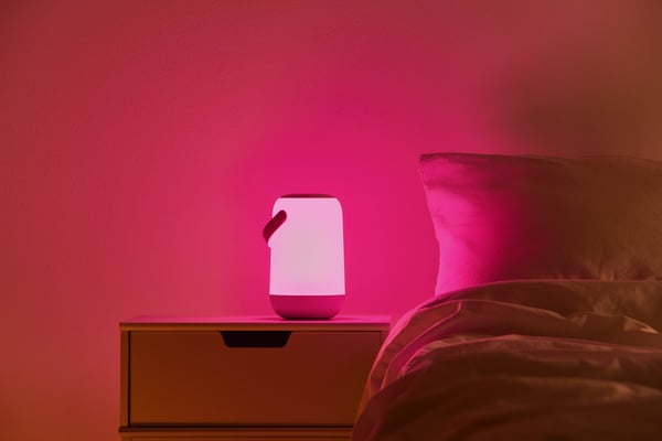 WiZ Mobil Bærbar -opladningsbar smart bordlampe, hvid, WiFi