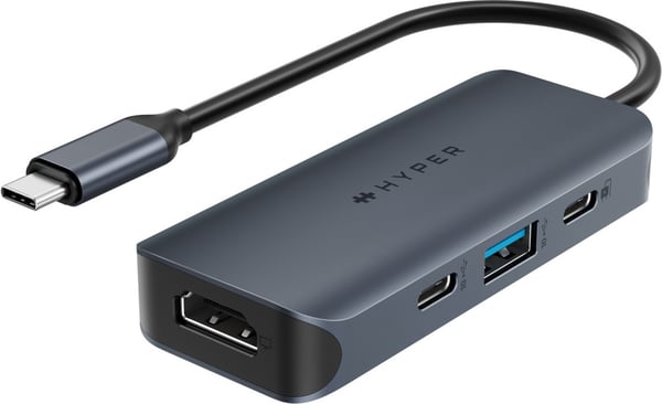 HyperDrive Next 4 Port USBC Hub adapter, midnat blå