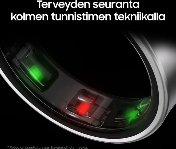 Samsung Galaxy Ring smartring, Titanium Silver, storlek 12