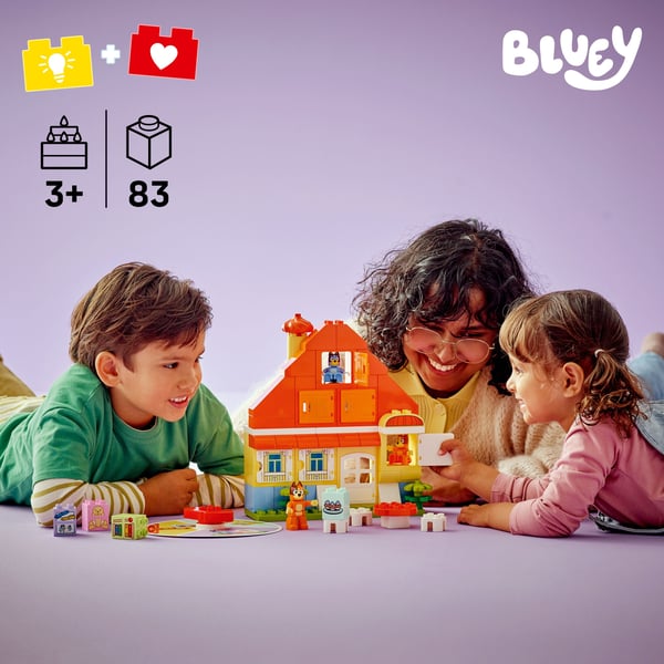 LEGO DUPLO Bluey 10459 Blueys familjehus och memoryspel