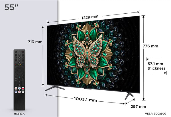 TCL 55" C6K – 4K QD Mini-LED Google TV