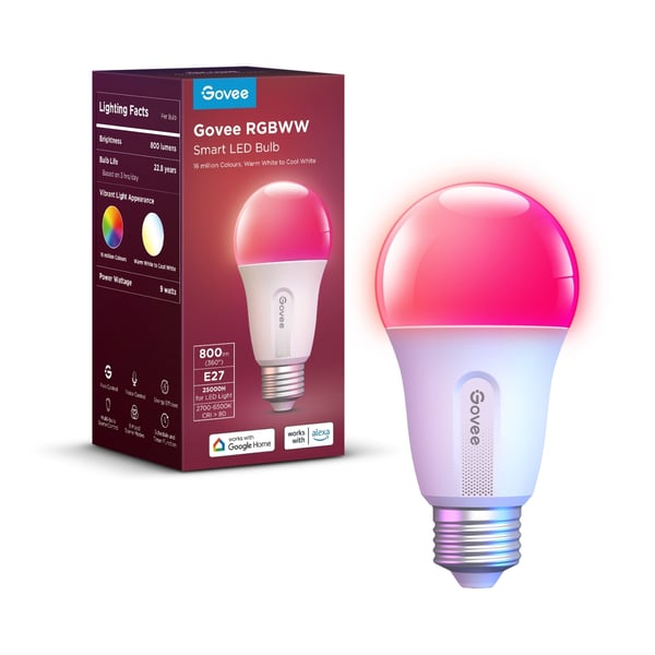 Govee WIFI & Bluetooth smartlampa, 800 lm, E27