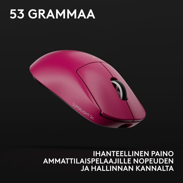 Logitech G Pro X Superlight 2c trådlös spelmus, magenta