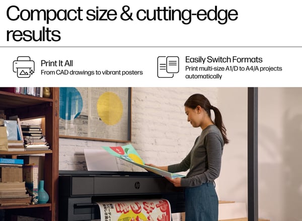 HP DesignJet T870 storformatsskrivare, 61 cm