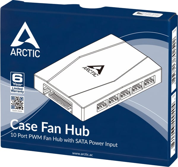 Arctic Case Fan Hub PWM -kabinetblæserhub/deler