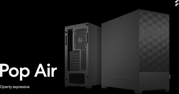 Fractal Design Pop Air Svart Solid ATX-chassi, svart