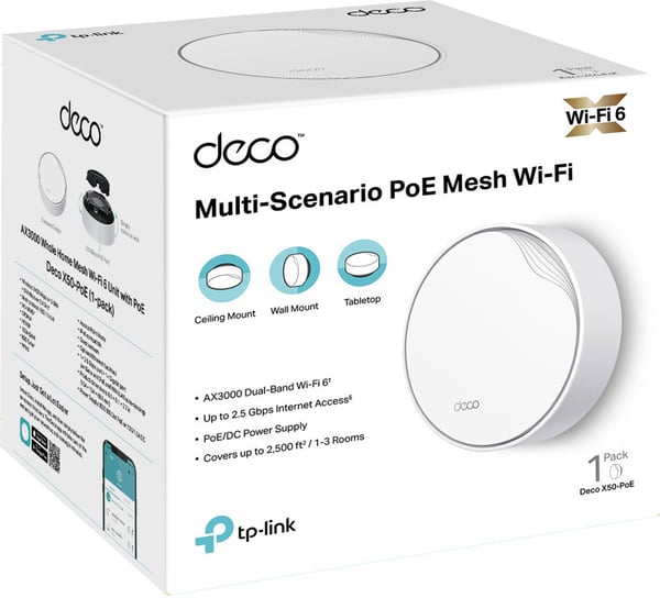 TP-LINK Deco X50-PoE WiFi 6 -Mesh-router