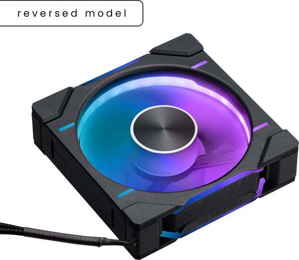 Phanteks D30-120 Omvendt Luftstrøms D-RGB PWM Blæser, sort, 120 mm, 3 stk.