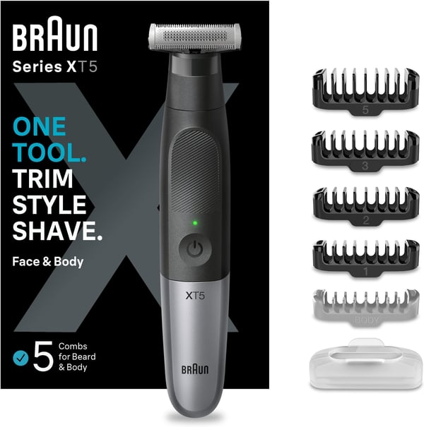 Braun Series X skäggtrimmer, XT5100, grå