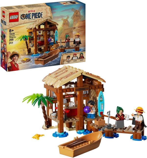 LEGO ONE PIECE 75636 Vindsnurrefiska bysstuga