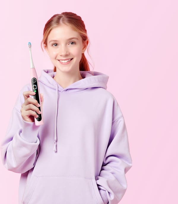 Oclean X Kids S elektrisk tandborste, rosa