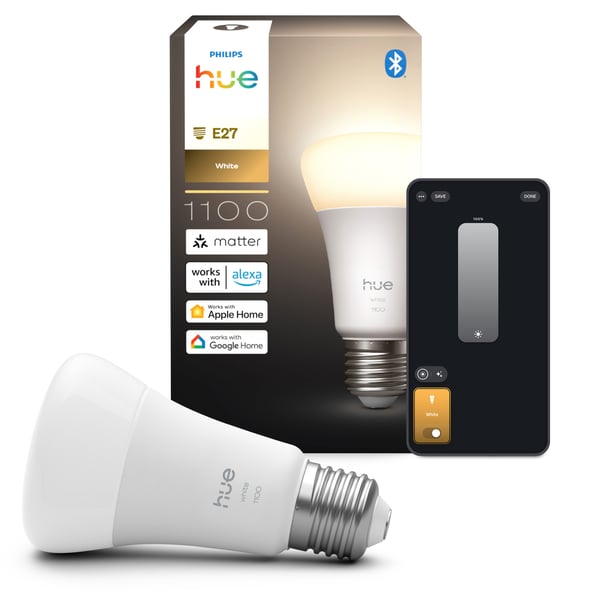 Philips Hue LED-smartlampa, Vit, E27, 1100 lm