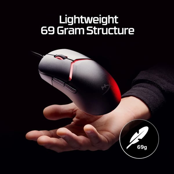 HyperX Pulsefire Saga trådad spelmus, svart