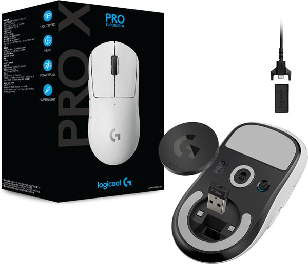 Logitech Pro X Superlight spillemus, hvid