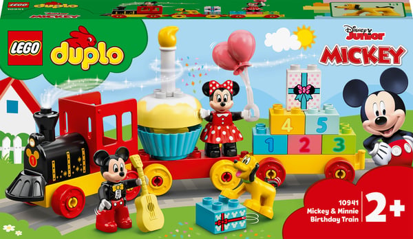 LEGO DUPLO ǀ Disney Musse och Mimmis födelsedagståg 10941 Byggleksak (22 delar)