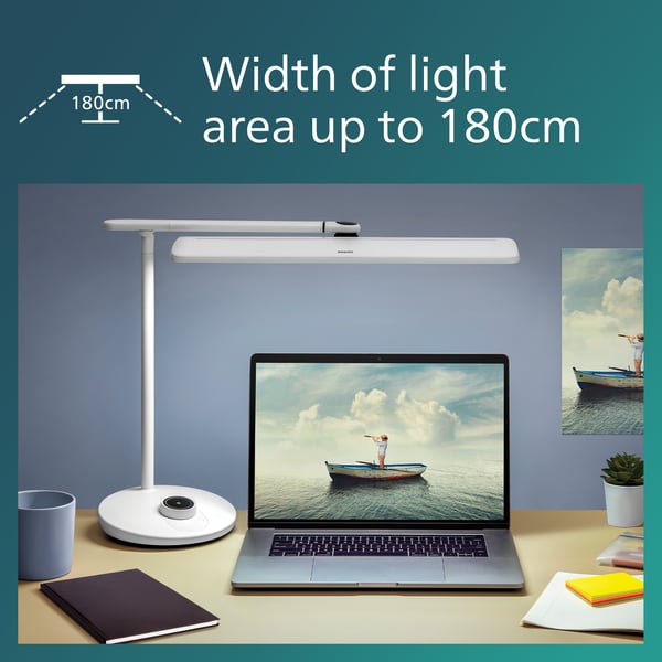 Philips VDTMate DSK501 -skrivbordslampa, vit