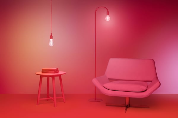WiZ smartlampe, E27, ST64, RGB, Wi-Fi, 2200-6500 K, 470 lm, 1 stk