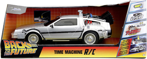 Jada Back to the Future RC Time Machine -radio-kontrolleret bil, 1:16