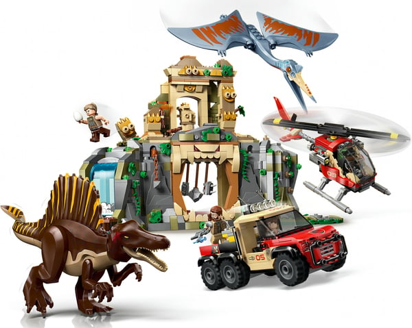 LEGO Jurassic World 76976 Spinosauriens och Quetzalcoatlus flykt
