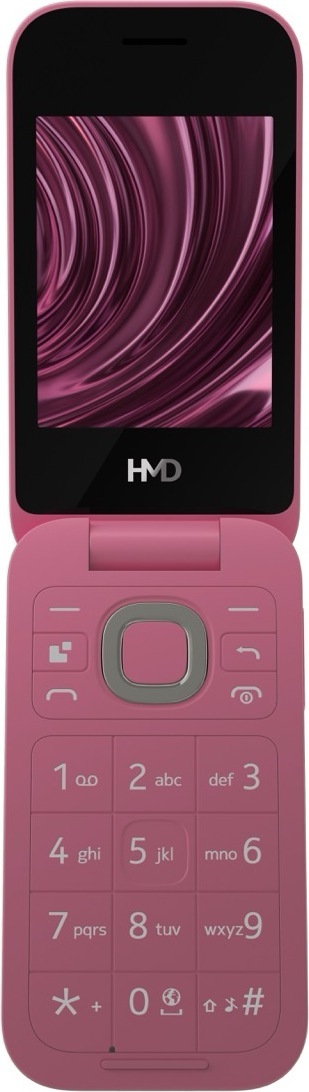 HMD 2660 Flip bastelefon, röd