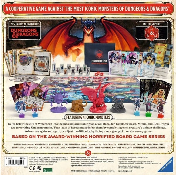 Ravensburger Horrified Dungeons & Dragons, Engelskspråkig
