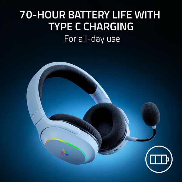 Razer Barracuda X Chroma trådlösa gamingheadset, vit