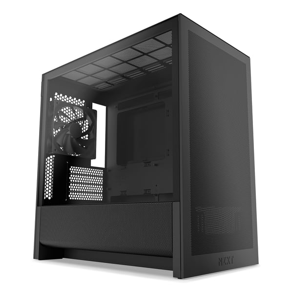 NZXT H3 Flow (2025) Micro-ATX-chassi, svart