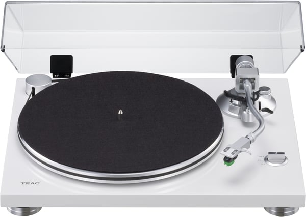 Teac TN-3B vinylspelare, vit